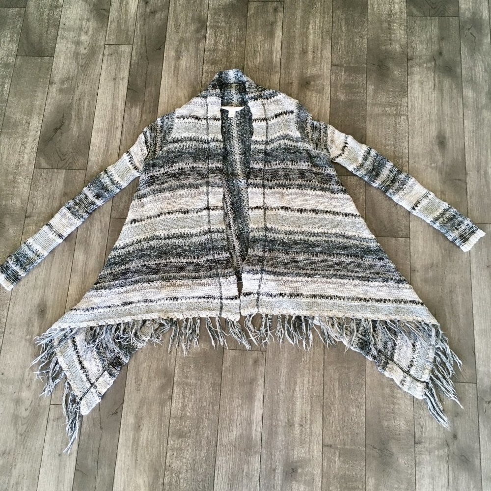 Sun & Shadow Boho Open Knit Drape Cardigan Sweater - image 6